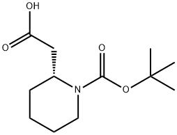 (R)-2-카르복시메틸-피페리딘-1-카르복실산TERT-부틸에스테르 구조식 이미지