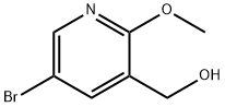 (5-Bromo-2-methoxypyridin-3-yl)methanol 구조식 이미지