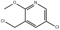 5-클로로-3-클로로메틸-2-메톡시-피리딘 구조식 이미지