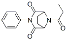 8-Propionyl-3-phenyl-3,8-diazabicyclo[3.2.1]octane-2,4-dione 구조식 이미지