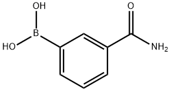 3-Aminocarbonylphenylboronic acid 구조식 이미지