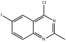 6-IODO-4-CHLORO-2-메틸-퀴나졸린 구조식 이미지