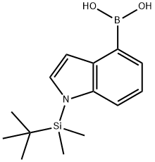 1-(TERT-BUTYLDIMETHYLSILYL)-1H-INDOLE-4-BORONIC ACID 98 Structure