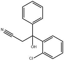 3-(o-chlorophenyl)-3-hydroxy-3-phenylpropiononitrile Structure