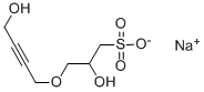 나트륨2-하이드록시-3-[(4-하이드록시-2-부티닐)옥시]프로판설포네이트 구조식 이미지