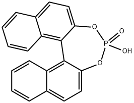1,1'-Binaphthyl-2,2'-diyl hydrogenphosphate 구조식 이미지
