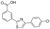 3-[4-(4-chlorophenyl)-1,3-thiazol-2-yl]benzoic acid Structure