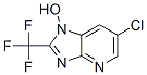 1H-Imidazo(4,5-b)pyridine, 6-chloro-1-hydroxy-2-(trifluoromethyl)- Structure