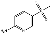 2-아미노-5-(메틸술포닐)피리딘 구조식 이미지