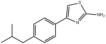 4-(4-ISOBUTYLPHENYL)-1,3-THIAZOL-2-AMINE Structure