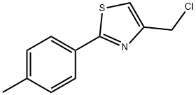 4-(클로로메틸)-2-(4-메틸페닐)-1,3-티아졸염화물 구조식 이미지