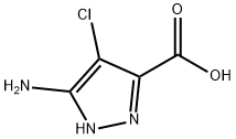 3-amino-4-chloro-1H-pyrazole-5-carboxylic acid(SALTDATA: FREE) Structure