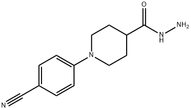 1-(4-CYANOPHENYL)-4-PIPERIDINECARBOHYDRAZIDE Structure