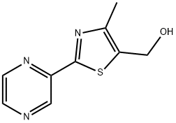 [4-METHYL-2-(2-PYRAZINYL)-1,3-THIAZOL-5-YL]METHANOL Structure