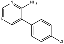 5-(4-CHLOROPHENYL)PYRIMIDIN-4-AMINE Structure