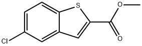 METHYL 5-CHLORO-1-BENZOTHIOPHENE-2-CARBOXYLATE Structure