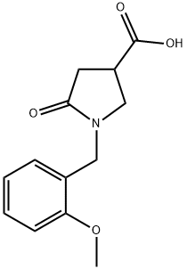 1-(2-METHOXY-BENZYL)-5-OXO-PYRROLIDINE-3-CARBOXYLIC ACID Structure