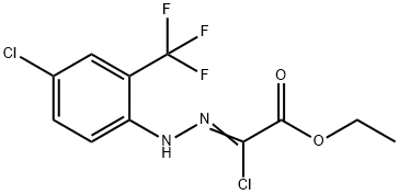 ETHYL 2-CHLORO-2-(2-[4-CHLORO-2-(TRIFLUOROMETHYL)-PHENYL]HYDRAZONO)ACETATE Structure