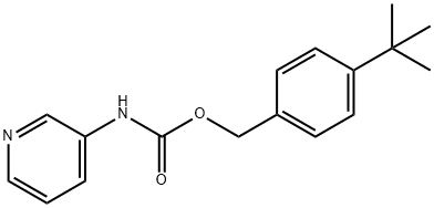 Carbamic acid, 3-pyridinyl-, [4-(1,1-dimethylethyl)phenyl]methyl ester (9CI) Structure