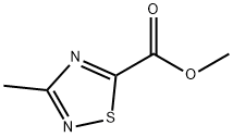 1,2,4-티아디아졸-5-카르복실산,3-메틸-,메틸에스테르(9CI) 구조식 이미지