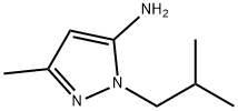 2-ISOBUTYL-5-METHYL-2H-PYRAZOL-3-YLAMINE Structure