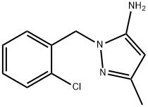 2-(2-CHLORO-BENZYL)-5-METHYL-2H-PYRAZOL-3-YLAMINE 구조식 이미지