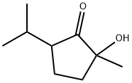 Cyclopentanone, 2-hydroxy-2-methyl-5-(1-methylethyl)- (9CI) 구조식 이미지