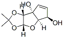 7aH-Cyclopenta[4,5]furo[2,3-d]-1,3-dioxole-5,7a-diol, 3a,4a,5,7b-tetrahydro-2,2-dimethyl-, (3aR,4aR,5R,7aR,7bR)- (9CI) Structure