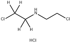 BIS(2-CHLOROETHYL)-1,1,2,2-D4-AMINE HCL Structure