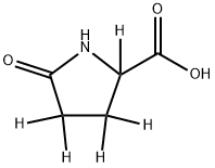 DL-2-PYRROLIDINONE-3,3,4,4,5-D5-5-CARBOXYLIC ACID 구조식 이미지
