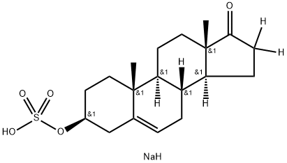 SODIUM DEHYDROEPIANDROSTERONE-16,16-D2 SULFATE Structure