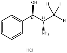 (1R,2S)-(-)-NOREPHEDRINE-GAMMA,GAMMA,GAMMA-D3 HCL Structure
