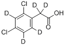 2,4-DICHLOROPHENOXY-3,5,6-D3-ACETIC-D2산 구조식 이미지
