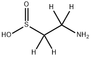 2-아미노에탄-D4-설핀산 구조식 이미지