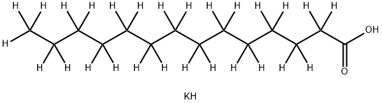 POTASSIUM TETRADECANOATE-D27 Structure