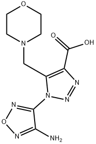 1-(4-Amino-1,2,5-oxadiazol-3-yl)-5-(morpholin-4-ylmethyl)-1H-1,2,3-triazole-4-carboxylic acid Structure