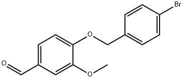 4-[(4-BROMOBENZYL)OXY]-3-METHOXYBENZALDEHYDE Structure