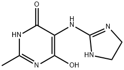 5-[(4,5-Dihydro-1H-iMidazol-2-yl)aMino]-6-hydroxy-2-Methyl-4(3H)-pyriMidinone 구조식 이미지