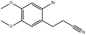 3-(2-브로모-4,5-DIMETHOXYPHENYL)프로판니트릴 구조식 이미지