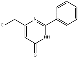 6-(Chloromethyl)-2-phenylpyrimidin-4-ol 구조식 이미지