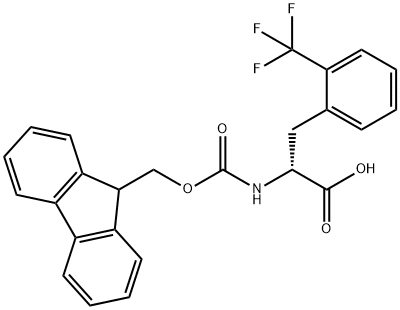 FMOC-D-2-TRIFLUOROMETHYLPHENYLALANINE 구조식 이미지