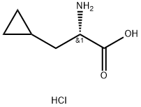 L-BETA-CYCLOPROPYLALANINE HYDROCHLORIDE 구조식 이미지