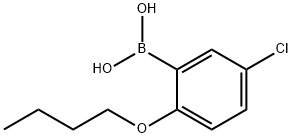 2-BUTOXY-5-CHLOROPHENYLBORONIC ACID 구조식 이미지