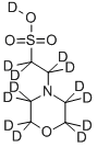 2-(N-MORPHOLINO)ETHANESULFONIC ACID-D13 Structure
