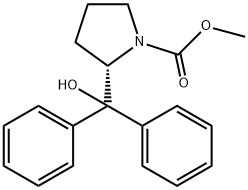 (S)-(-)N-CARBOMETHOXY-ALPHA,ALPHA-DIPHENYL -2-PYRROLIDINEMETHANOL,98% Structure