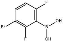 3-BROMO-2 6-DIFLUOROPHENYLBORONIC ACID 구조식 이미지