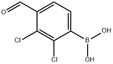 2,3-DICHLORO-4-FORMYLPHENYLBORONIC ACID Structure