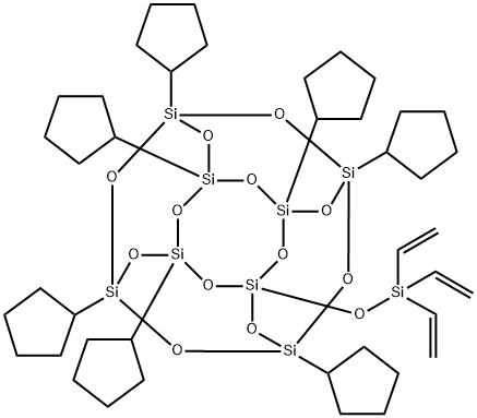 PSS-TRIVINYLSILYLOXY-HEPTACYCLOPENTYL S& Structure