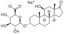 5alpha-Androstan-3alpha,11beta-diol-17-one 3-glucosiduronate Structure