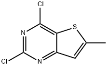 2,4-DICHLORO-6-METHYLTHIENO[3,2-D]PYRIMIDINE Structure